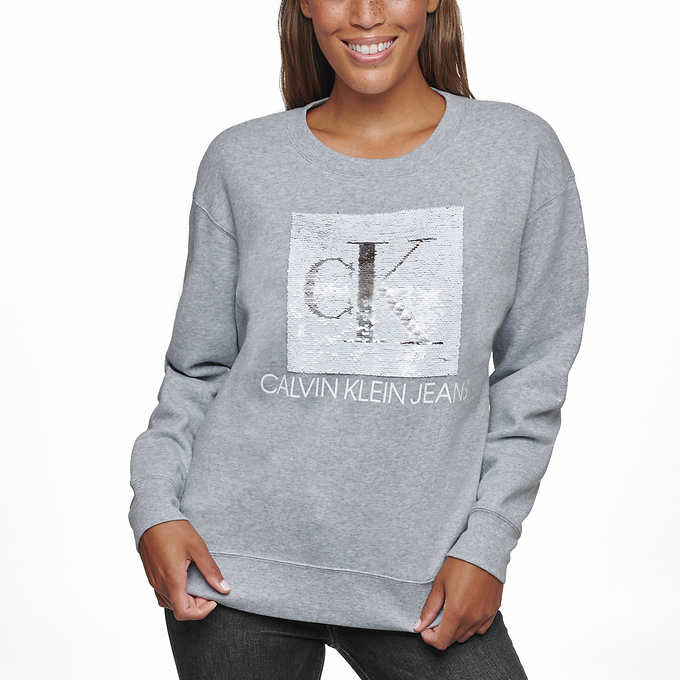 Calvin Klein Jeans Ladies' Sequin Crewneck