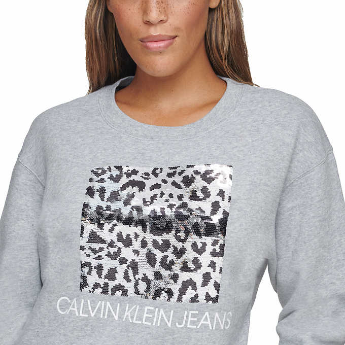 Calvin Klein Jeans Ladies' Sequin Crewneck