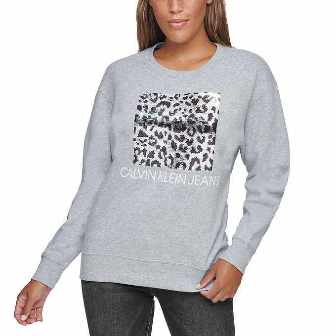 Calvin Klein Jeans Ladies' Sequin Crewneck