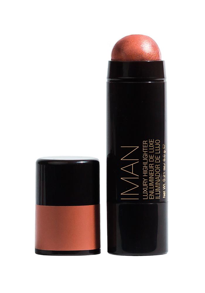 IMAN Cosmetics Luxury Highlighter, Rose Gold, Hot Shot - ADDROS.COM