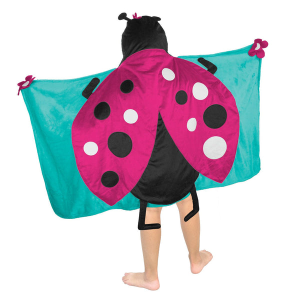 BEST BRANDS Kids Hooded Throw, Lady Bug - 1-Piece - ADDROS.COM