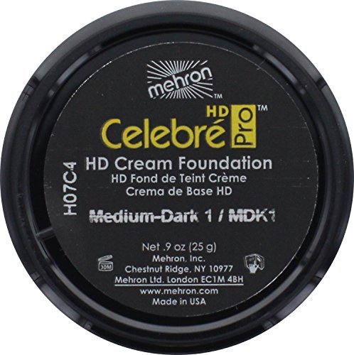 Mehron Makeup Celebre Pro HD Cream Foundation - Medium/Dark 1 - ADDROS.COM