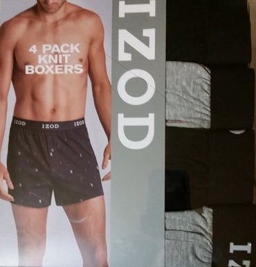 IZOD Mens Cotton Knit Boxers 4-pack (2XL 44-46) - ADDROS.COM
