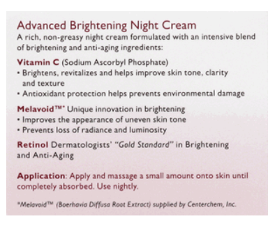 Skincare L de L Cosmetics RETINOL Night Cream, Advanced Brightening - ADDROS.COM