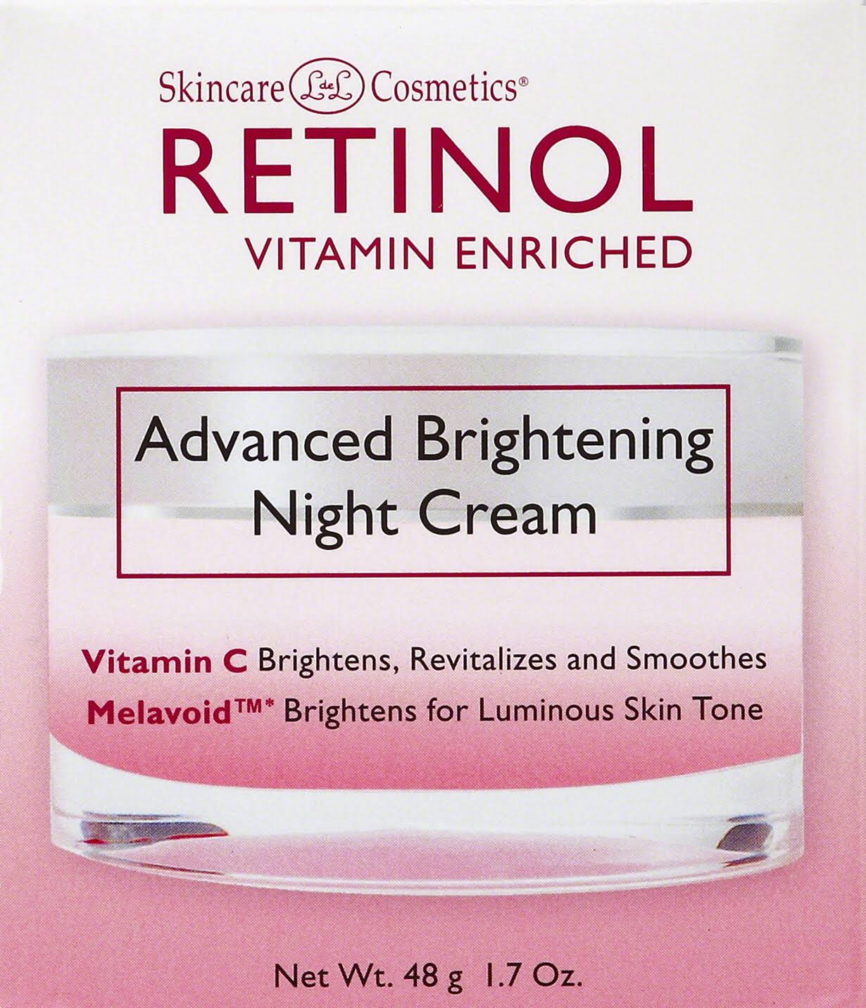 Skincare L de L Cosmetics RETINOL Night Cream, Advanced Brightening - ADDROS.COM