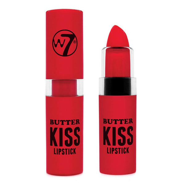 W7 COSMETICS Butter Kiss Lipstick - Red Rose, 0.10 Oz (3g) - ADDROS.COM