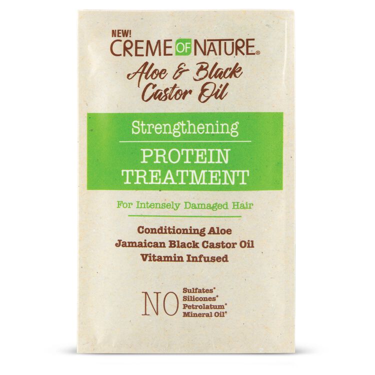 Creme of Nature Aloe & Black Castor Oil Strengthening Protein Treatment