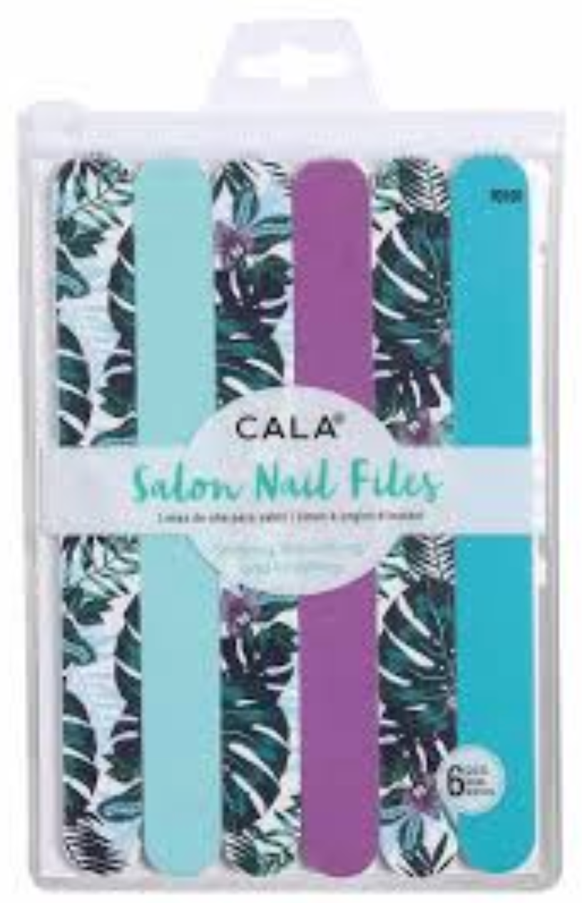 Cala salon nail files - Tropical Vibes (6 Pack) (70101)