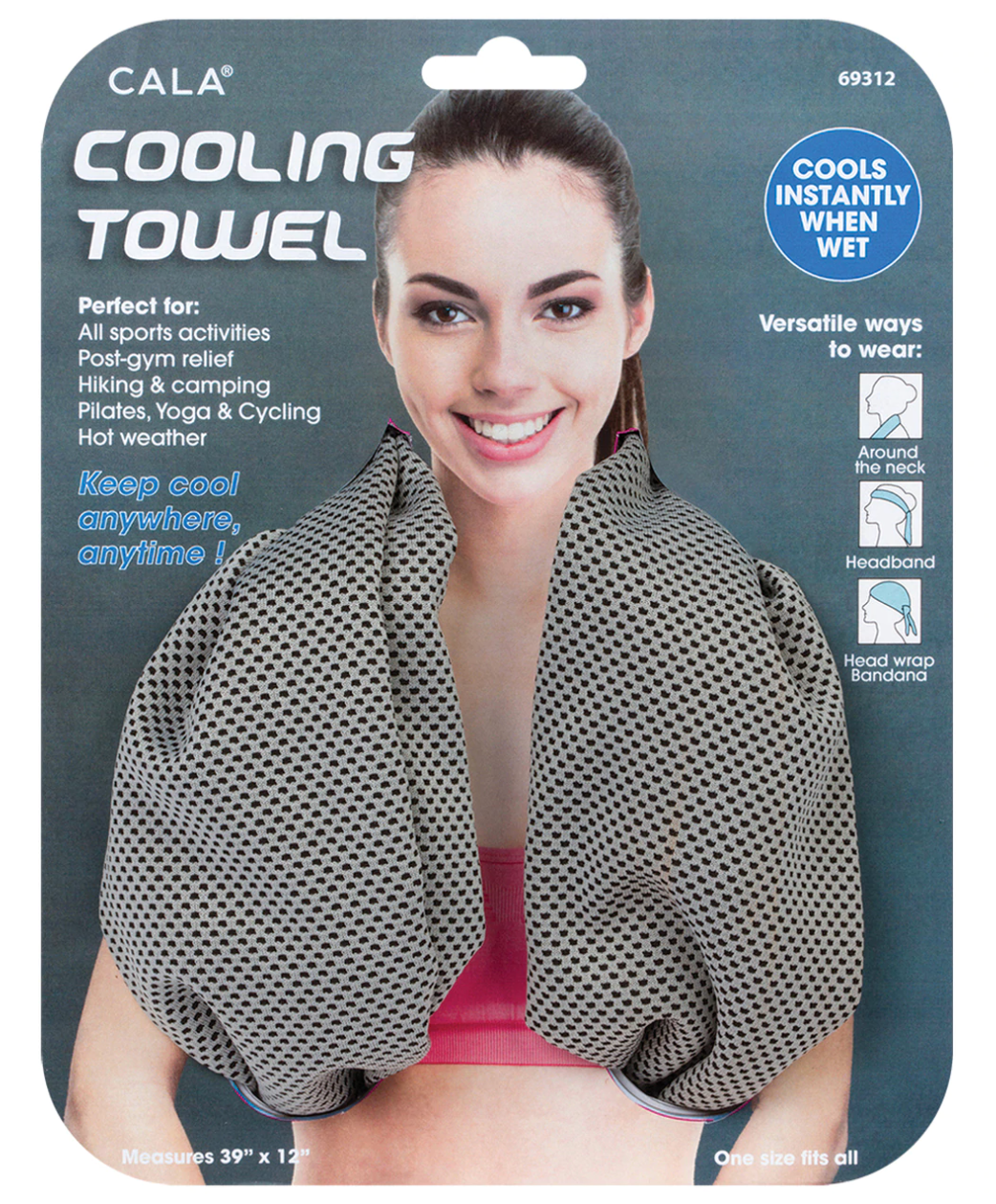 CALA cooling towel, Assorted Colors - 1 Count