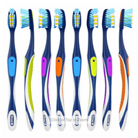 Oral-B Cross Action Advanced Toothbrush with Bacteria Guard Bristles (8 Pack)