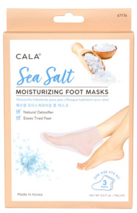 Cala Moisturizing Sea Salt Foot Mask (3 Pairs) (67176)