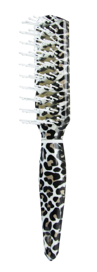 The Vintage Cosmetic Company Vent Hair Brush in Leopard Print
