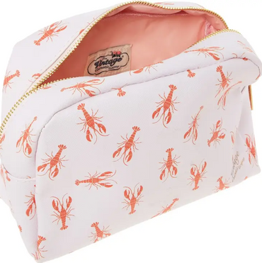 The Vintage Cosmetic Company Lobster Print Make-Up Bag