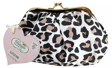 The Vintage Cosmetic Company Cosmetic Clutch Bag - Leopard Print