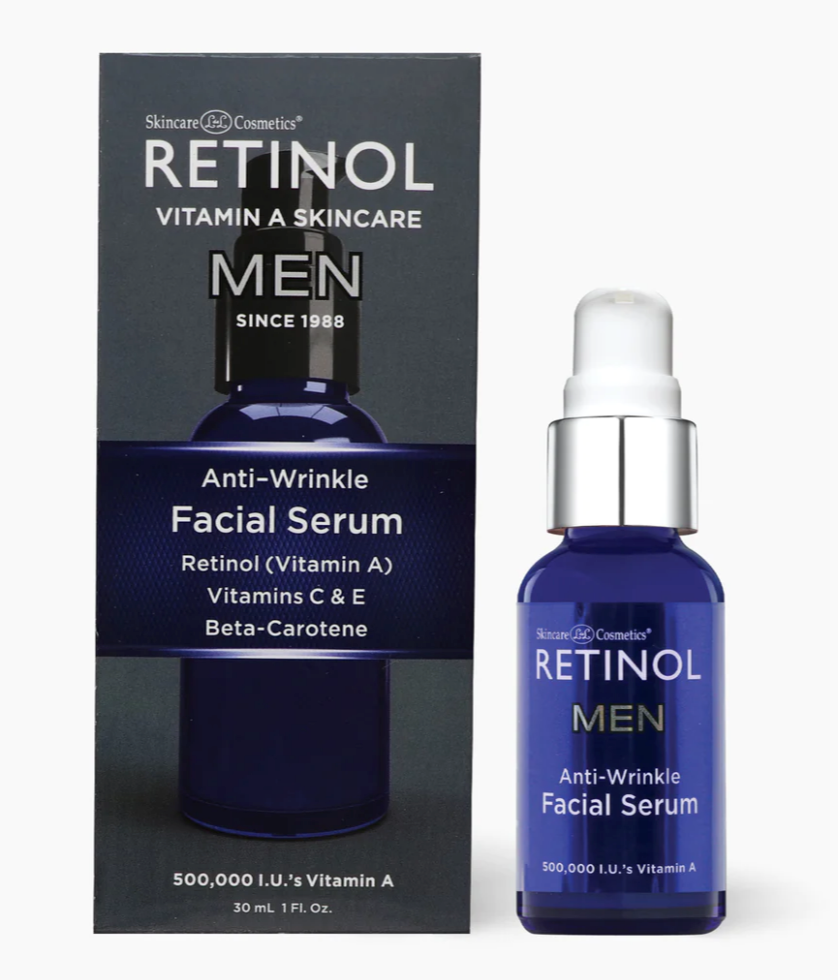 RETINOL Anti Wrinkle Facial Serum - for Men - ADDROS.COM