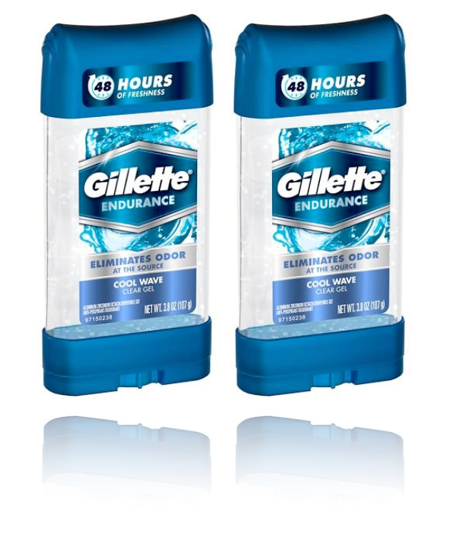 Gillette Endurance Antiperspirant and Deodorant, Cool Wave Clear Gel (2-Pack) - ADDROS.COM