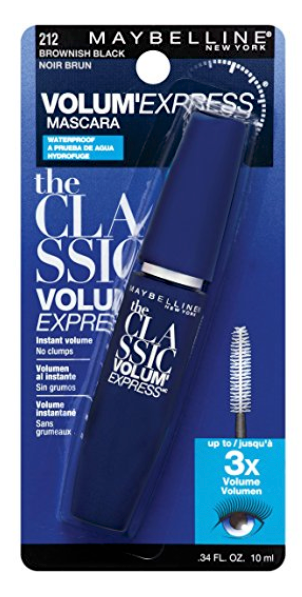 Maybelline New York Volum' Express - Waterproof Mascara, Brownish Black 212 - .34 fl oz - ADDROS.COM