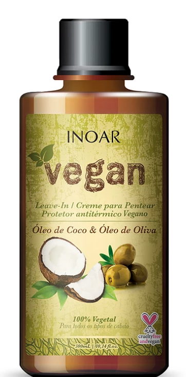 INOAR Vegan Leave-In / Combining Cream - 300 ml (10.14 fl Oz) - ADDROS.COM