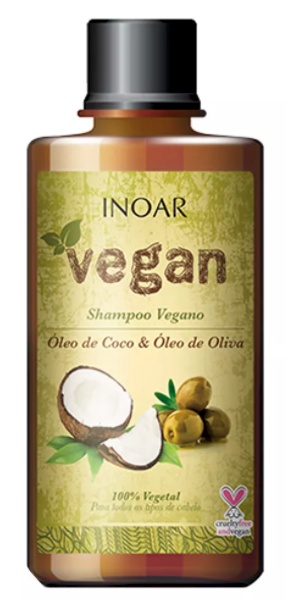 INOAR  Vegan - Shampoo, 300 ml (10.14 fl Oz) - ADDROS.COM