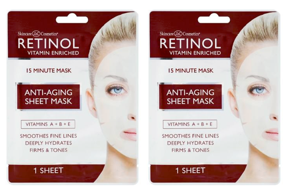 RETINOL Anti-Aging Sheet Mask - (2 Sheet) - ADDROS.COM