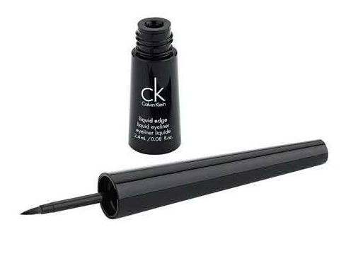 Calvin Klein Liquid edge Liquid Eyeliner, 501 Black, 0.08 oz (2.4 ml) - ADDROS.COM