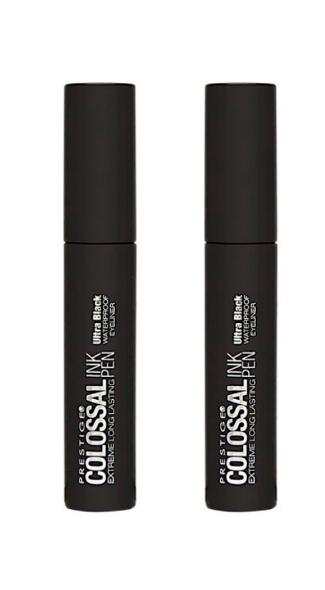 PRESTIGE COSMETICS Colossal Ink Pen, Ultra Black (2-Pack) - ADDROS.COM