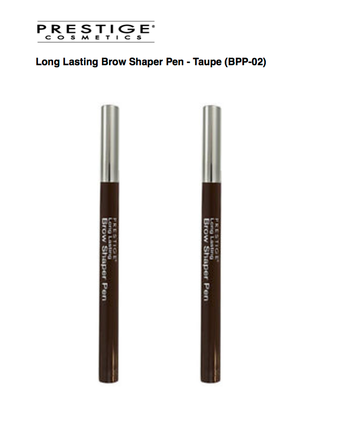 PRESTIGE COSMETICS Long Lasting Brow Shaper Pen - Taupe (2-Pack) - ADDROS.COM