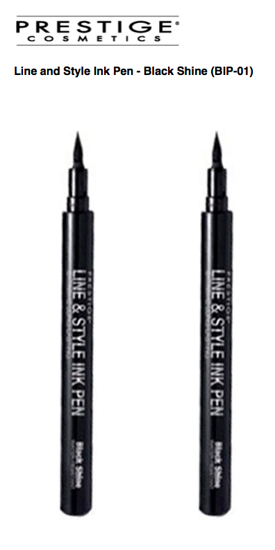 PRESTIGE COSMETICS Line and Style Ink Pen, Black Shine (2-Pack) - ADDROS.COM