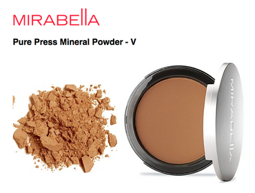 Mirabella Pure Press Mineral Powder Medium Coverage Foundation V - ADDROS.COM