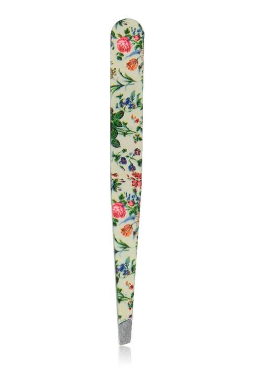 The Vintage Cosmetic Company Slanted Tweezers, Floral - ADDROS.COM