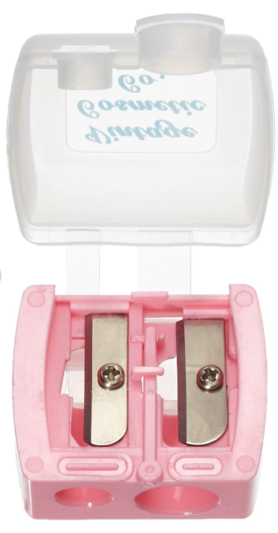 The Vintage Cosmetic Company Duo Pencil Sharpener - Pink Polka Dot - ADDROS.COM