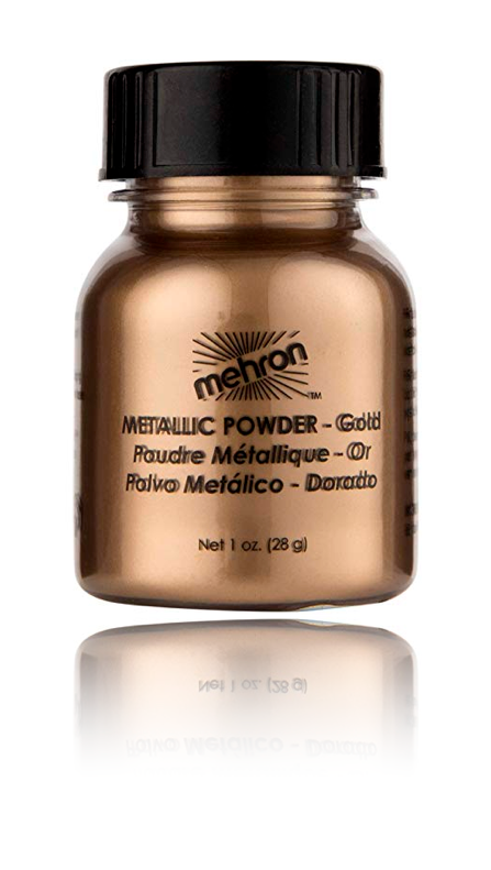 Mehron Makeup Glitter Powders - Metallic Gold, 1 oz (28g) - ADDROS.COM