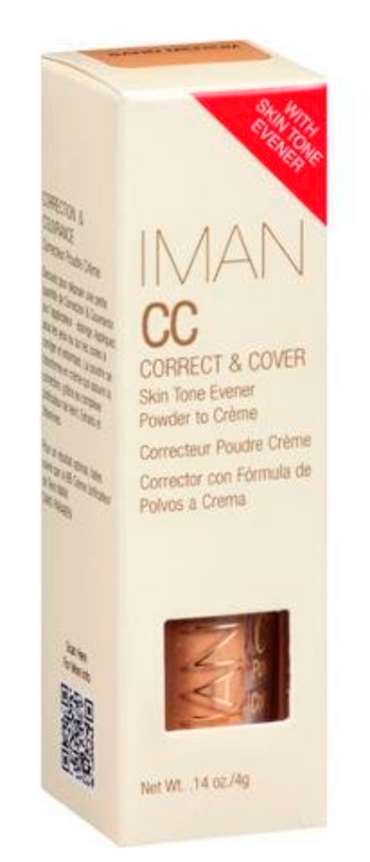 IMAN CC Correct & Cover Powder to Creme Concealer - Clay Medium Deep - ADDROS.COM