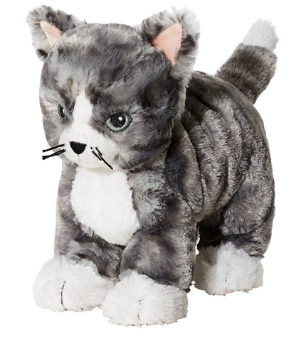 LILLEPLUTT Soft toy, cat gray, white - ADDROS.COM