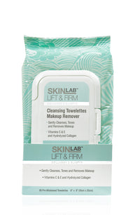 SKINLAB Cleansing Towlettes Makeup Remover (60 Count) - ADDROS.COM