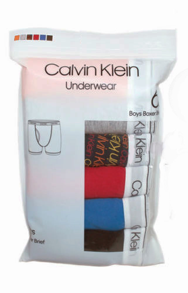 Calvin Klein Cotton Stretch Boys' Boxer Briefs (6 Pack) - ADDROS.COM