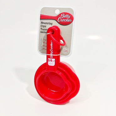 Betty Crocker MEASURING CUPS & MEASURING SPOONS ~ 8 PC SET ~ RED