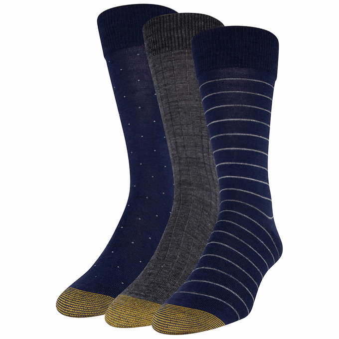 Gold Toe Men's Wool Blend Dress Sock (3 pair)