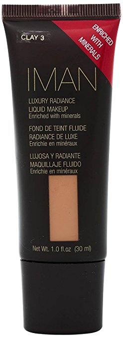 IMAN COSMETICS Luxury Radiance Liquid Makeup, Clay 3 - ADDROS.COM