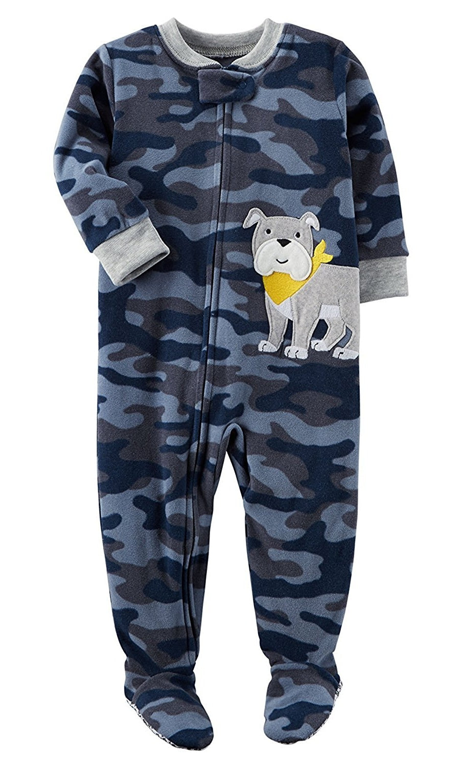 Carter's Baby Boys Printed - Fleece Footy Pajama (Blue Camo/Dog) - ADDROS.COM