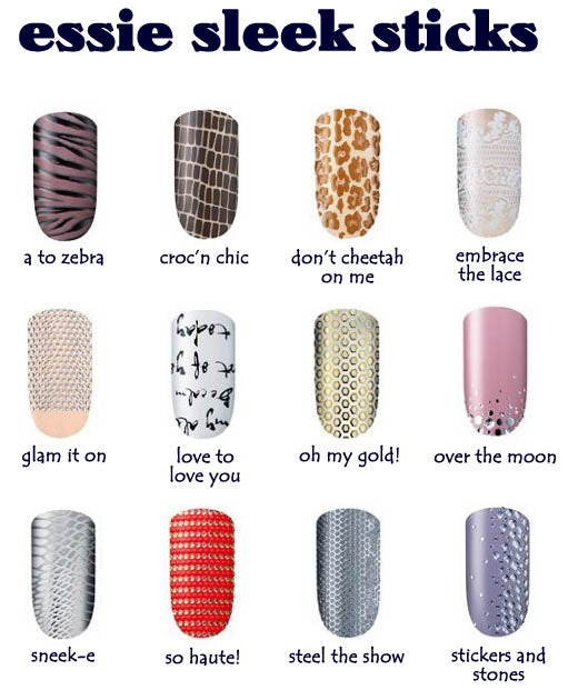 Essie Sleek Stick Nail Applique - stickers & stone 090 (1 kit) - ADDROS.COM