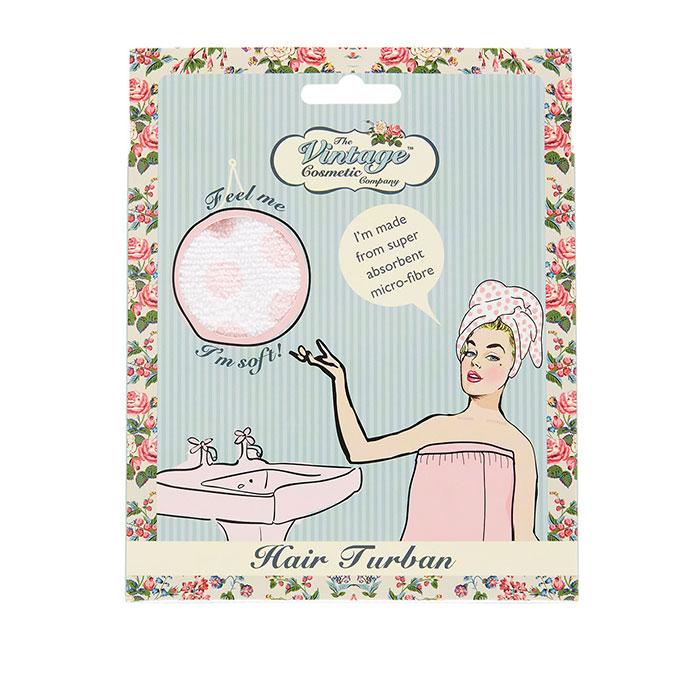 The Vintage Cosmetic Company - Hair Turban Pink Polka Dot - ADDROS.COM