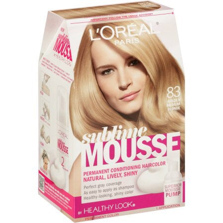 L'Oreal Sublime Mousse by Healthy Look Hair Color, 83 Golden Medium Blonde - ADDROS.COM