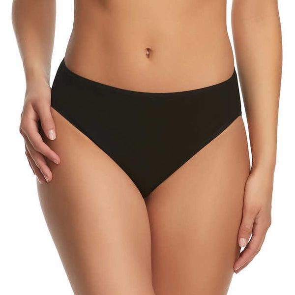 Felina Ladies' Cotton Stretch,  Hi Cut Bikini (6-pack) - ADDROS.COM
