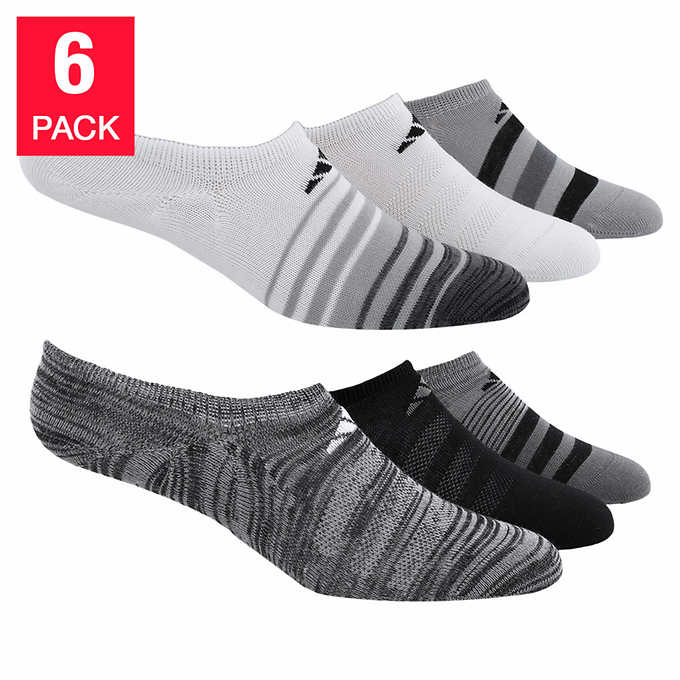 ADIDAS Ladies’ Superlite Climate Socks - Black (6 Pairs) - ADDROS.COM