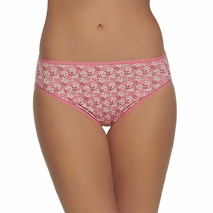 Felina Ladies' Hi-Cut Panty - Large  Assorted Colors (8-pack) - ADDROS.COM