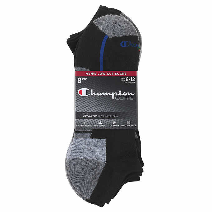 Champion Men's Low Cut Sock (8-Pack) - ADDROS.COM
