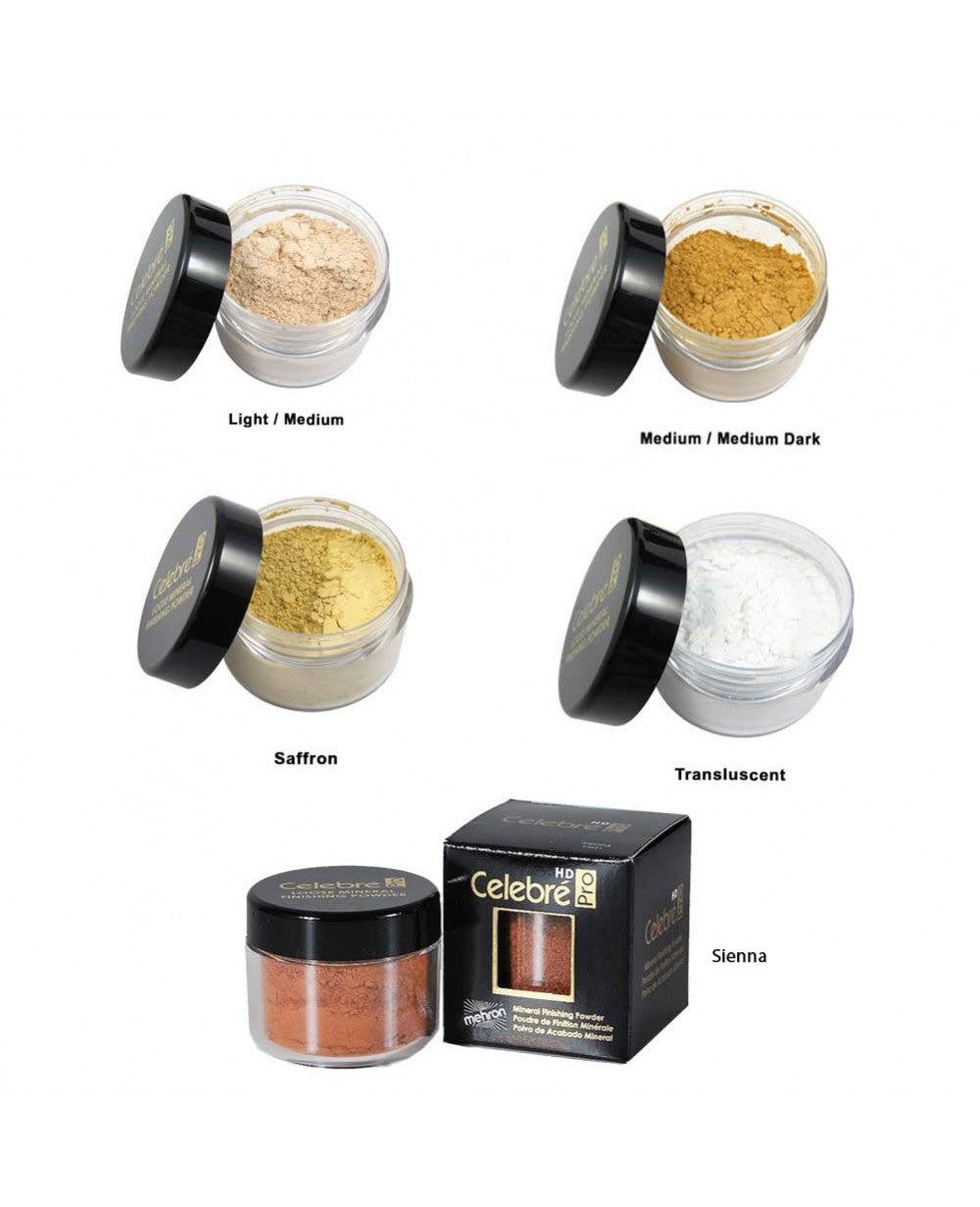 Mehron Makeup Celebre Pro Mineral Powder - Medium/Dark - ADDROS.COM