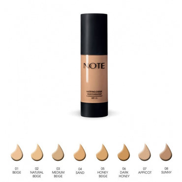 NOTE COSMETICS Detox and Protect Foundation, SPF 15 - 05 Honey Beige - ADDROS.COM