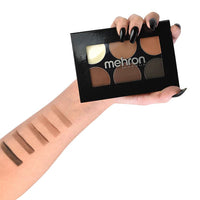 Mehron Makeup Pro Brow Palette  - 6 Color Pro Palette - ADDROS.COM